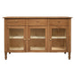 WINSTON SOLID WHITE CEDAR BUFFET/SIDEBOARD 3 DOORS & 3 DRAWERS - ALMOND - MyChocolateWood