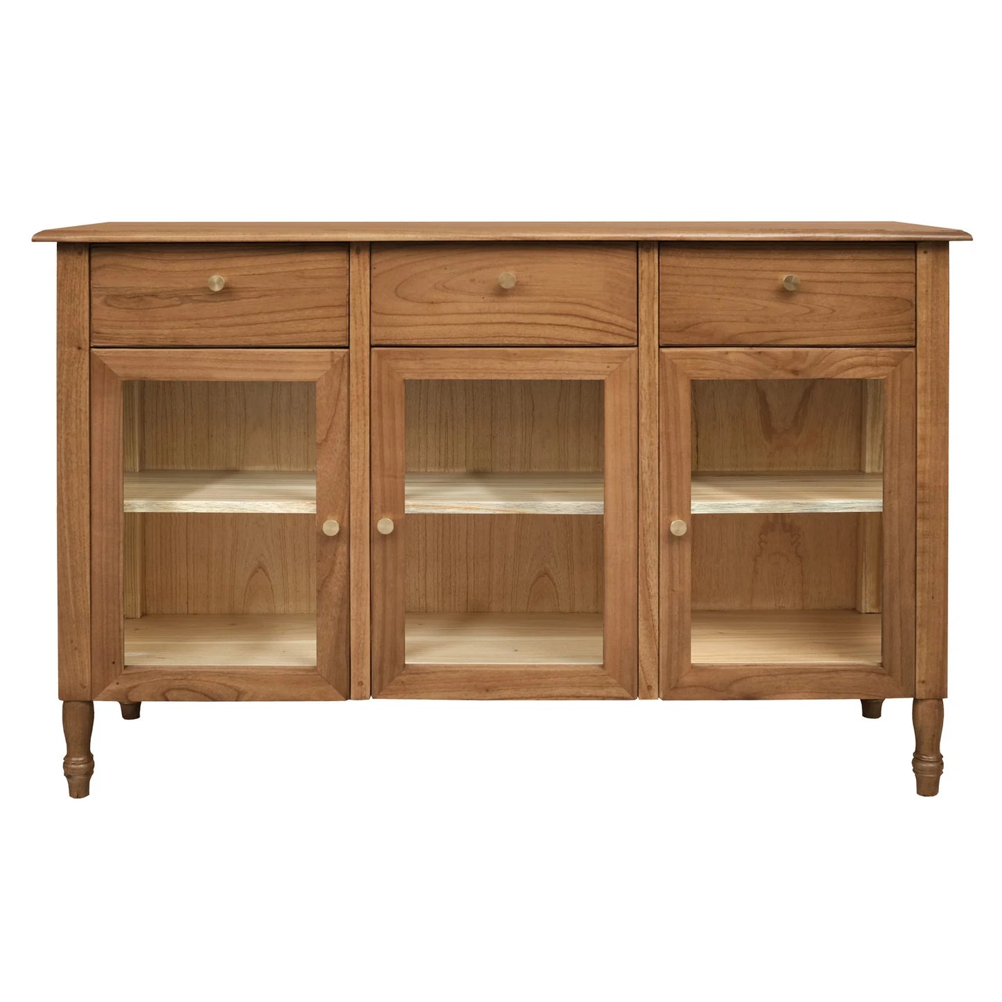 WINSTON SOLID WHITE CEDAR BUFFET/SIDEBOARD 3 DOORS & 3 DRAWERS - ALMOND - MyChocolateWood