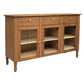 WINSTON SOLID WHITE CEDAR BUFFET/SIDEBOARD 3 DOORS & 3 DRAWERS - ALMOND - MyChocolateWood