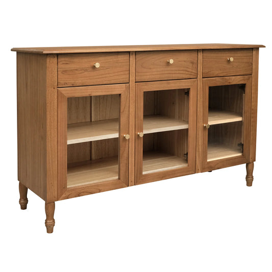 WINSTON SOLID WHITE CEDAR BUFFET/SIDEBOARD 3 DOORS & 3 DRAWERS - ALMOND - MyChocolateWood
