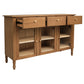 WINSTON SOLID WHITE CEDAR BUFFET/SIDEBOARD 3 DOORS & 3 DRAWERS - ALMOND - MyChocolateWood