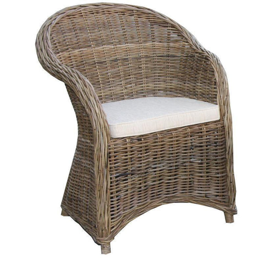 ZELDA RATTAN WEAVE CHAIR SET (2 CHAIRS + RATTAN TABLE) NATURAL - MyChocolateWood
