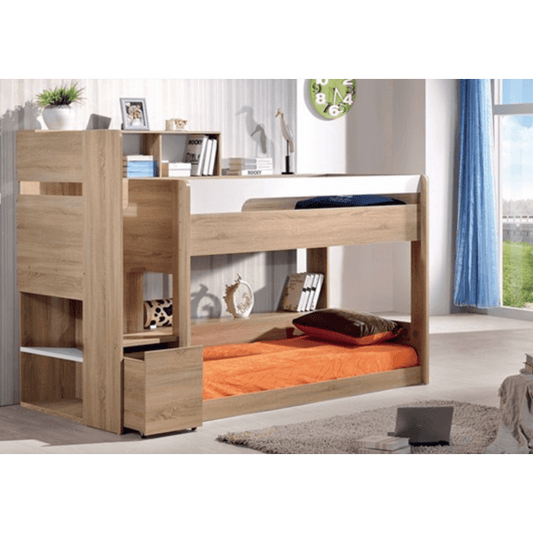 Zelfa Bunk Bed, Single Size - MyChocolateWood