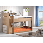 Zelfa Bunk Bed, Single Size - MyChocolateWood