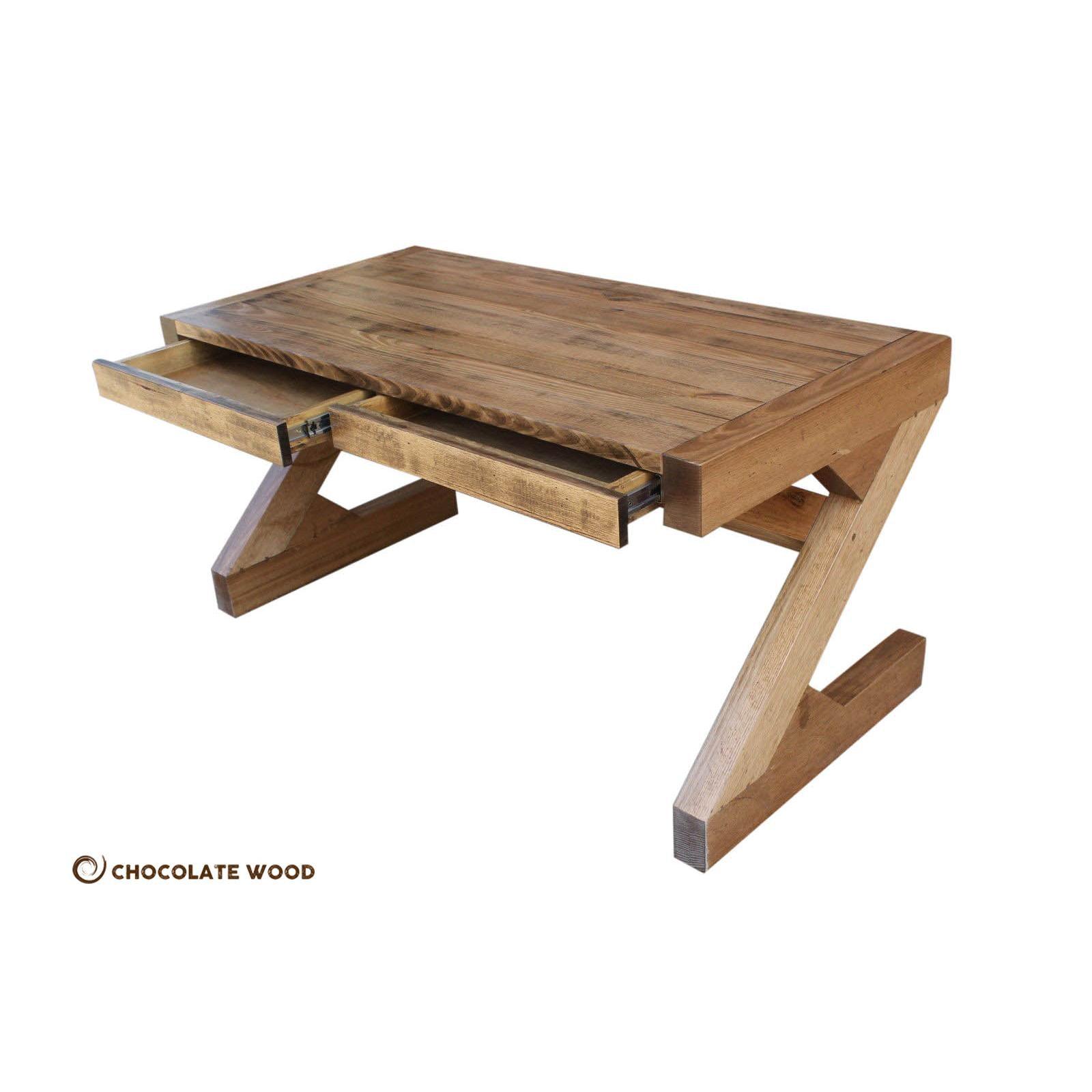 ZETA AUSTRALIAN CUSTOM MADE RECYCLED TASSIE OAK DESK - MyChocolateWood