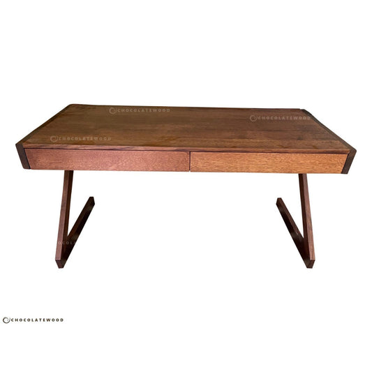 ZETA AUSTRALIAN CUSTOM MADE TASSIE OAK DESK DARK HONEY FINISH - MyChocolateWood