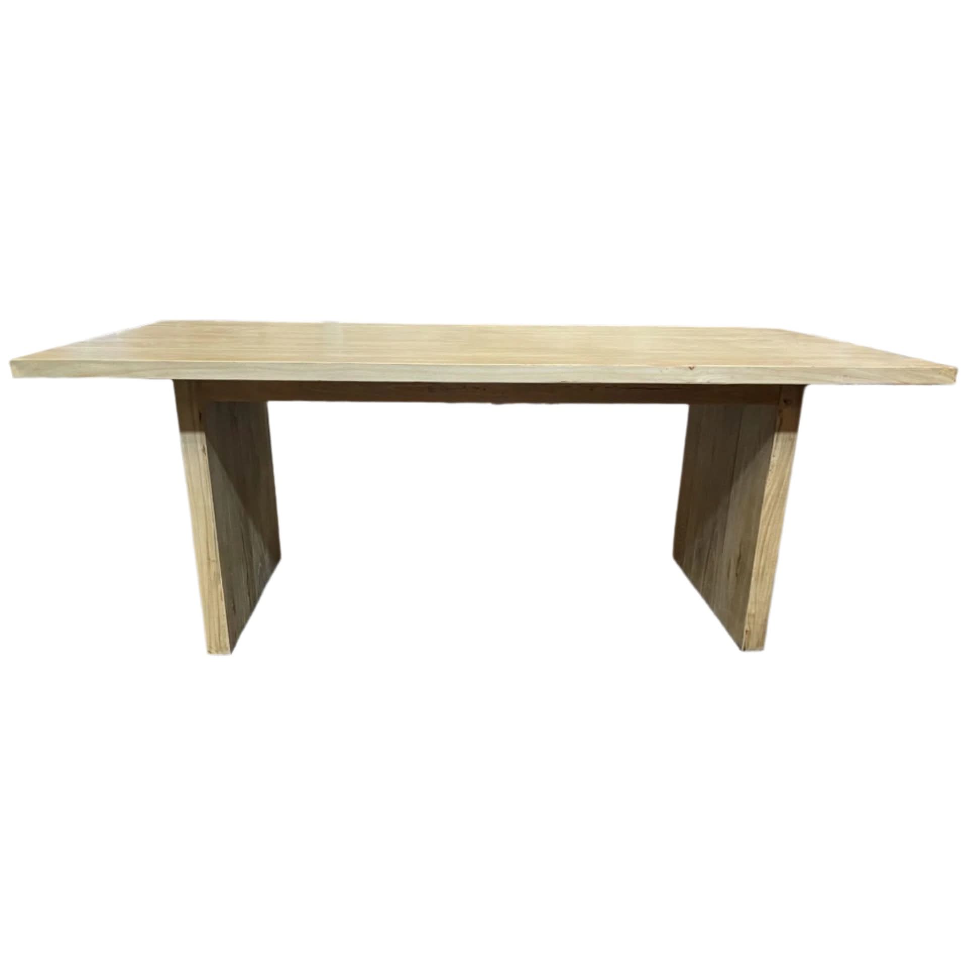ZEUS RECYCLED ELM DINING TABLE 184CM - MyChocolateWood