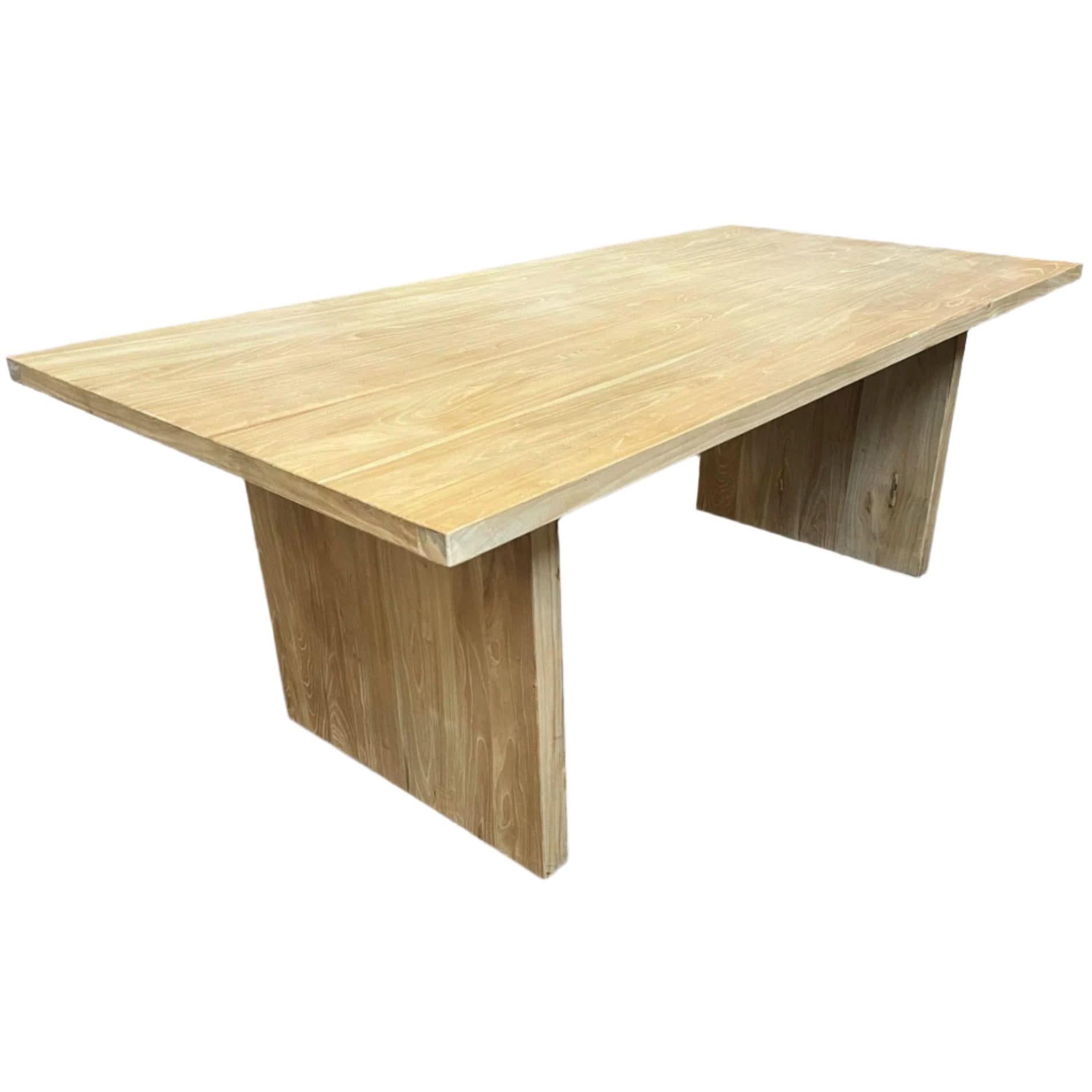 ZEUS RECYCLED ELM DINING TABLE 184CM - MyChocolateWood