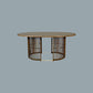 MARLEY MANGO WOOD OVAL DINING TABLE WALNUT - MyChocolateWood