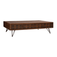 MADELEINE 160CM COFFEE TABLE WITH PHARMACY DRAWERS IN RECYCLED FIR WOOD - MyChocolateWood