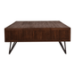 MADELEINE 160CM COFFEE TABLE WITH PHARMACY DRAWERS IN RECYCLED FIR WOOD - MyChocolateWood