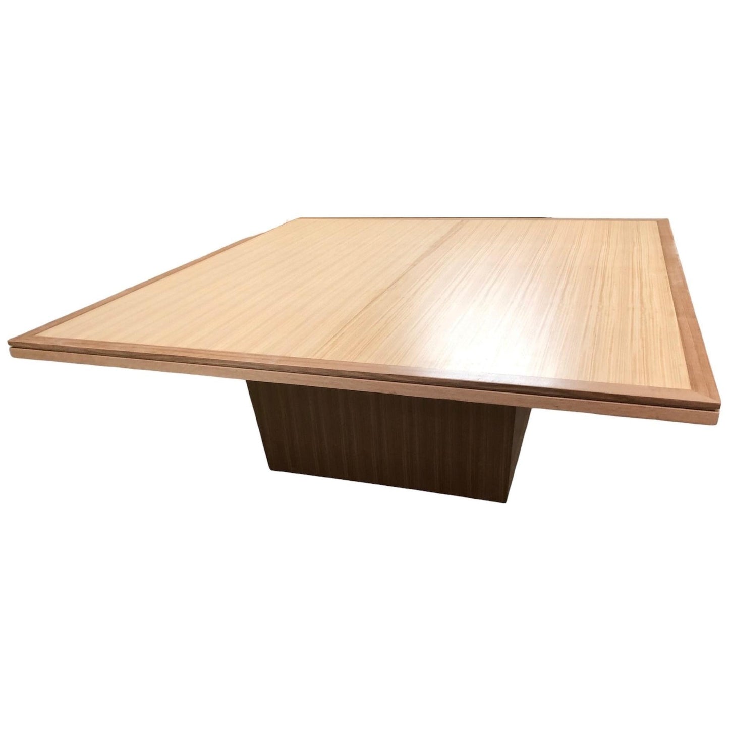 ROSA MADE TO ORDER 1800MM TASSIE OAK SQUARE DINING TABLE IN CLEAR LACQUER