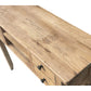 DAGENHAM NARROW CHINESE HALL TABLE/CONSOLE 4 DRAWERS IN RECYCLED ELM NATURAL - MyChocolateWood