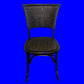 BERRY PROVINCIAL RUSTIC DINING CHAIR IN BLACK - MyChocolateWood
