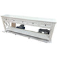 BRITTANY FRENCH PROVINCIAL CONSOLE TABLE /HALL TABLE 5 DRAWERS IN WHITE