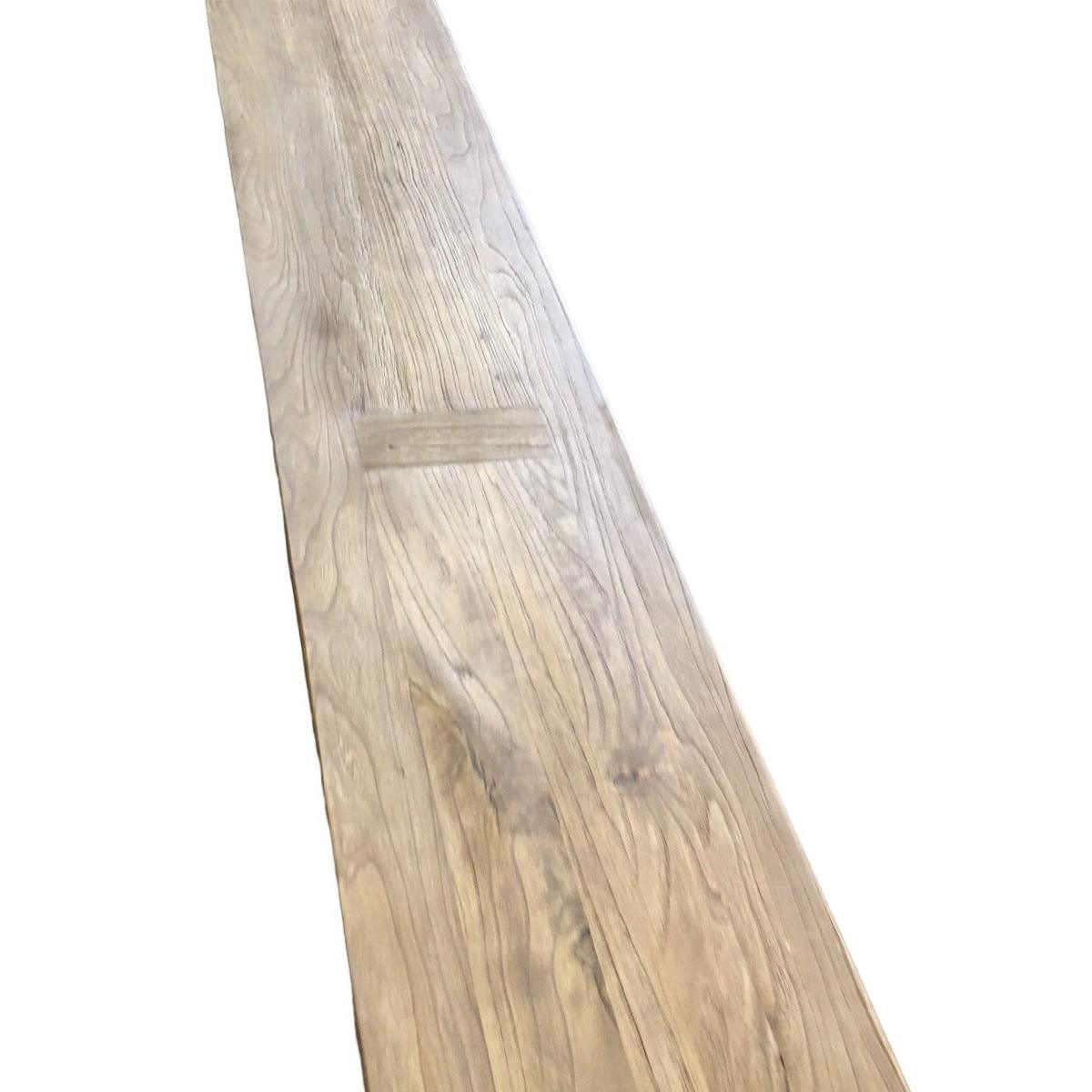 RHIANNON FARMHOUSE HAMPTON STYLE RUSTIC BENCH 285CM