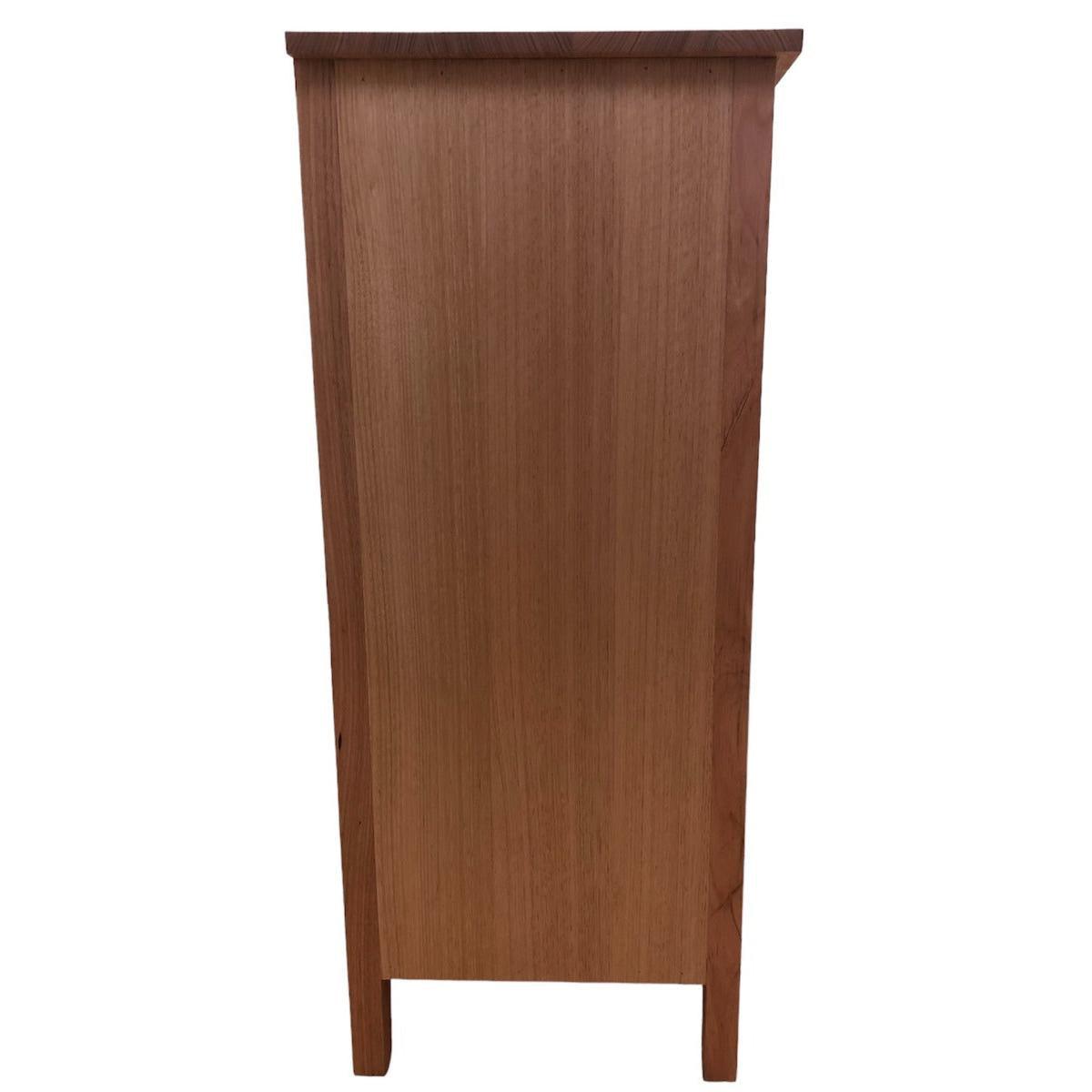 AUSTRALIAN CUSTOM-MADE SOLID MARGIE VICTORIAN ASH 5 DRAWER TALLBOY NONTOXIC - MyChocolateWood