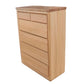 FEEBY QUEEN BEDROOM SUITE - SOLID TASSIE OAK TIMBER - MyChocolateWood