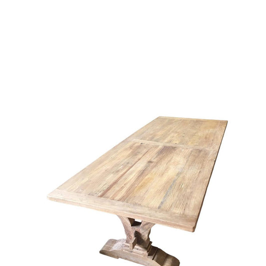 ANAIS FRENCH PROVINCIAL DINING TABLE RECYCLED TIMBER HARDWOOD 240CM RUSTIC