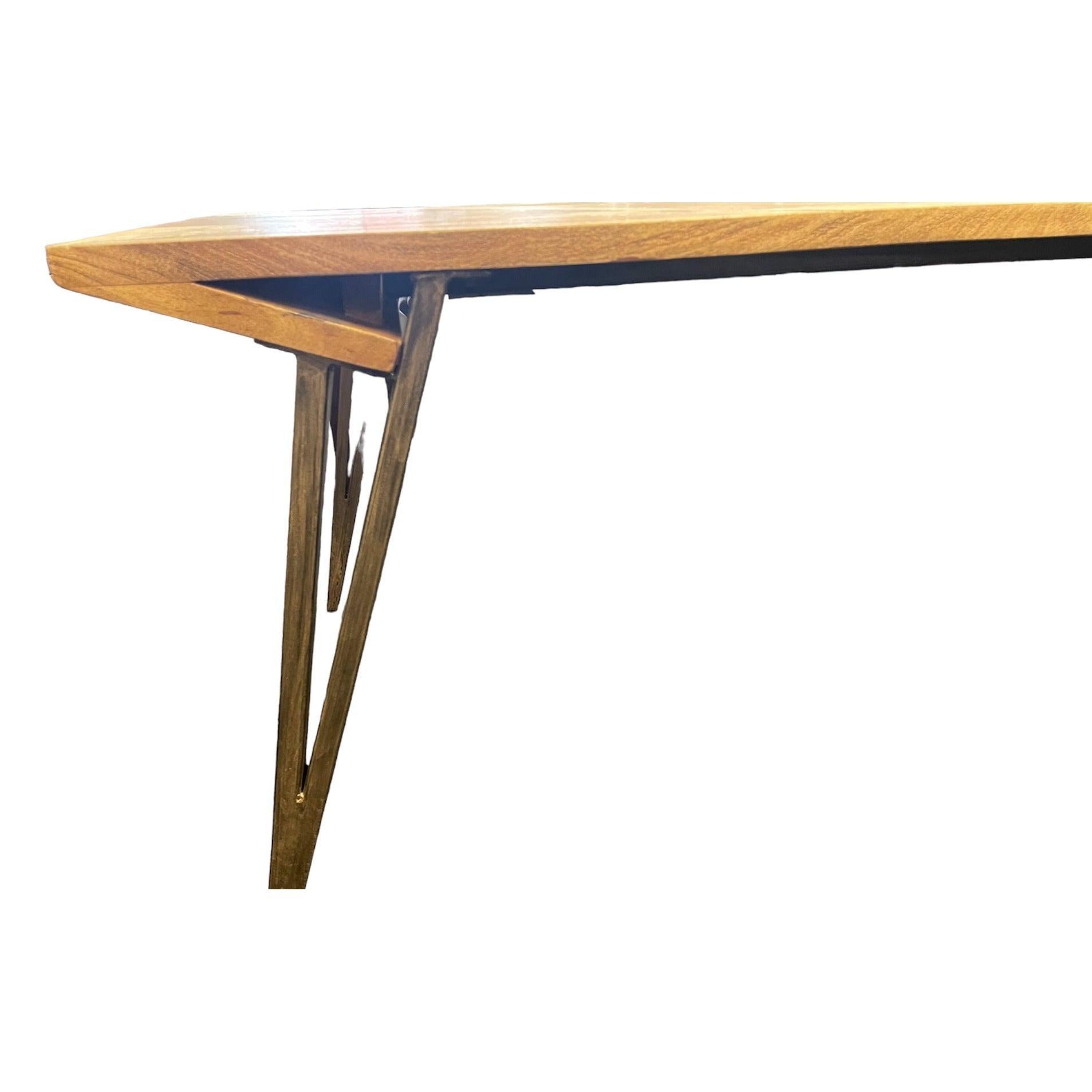 MAHARSHI RECTANGULAR DINING TABLE 220CM IN SOLID MANGO WOOD - FLOOR STOCK CLEARANCE - MyChocolateWood
