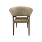 RICCO HAMPTONS CHAIR DINING CHAIR ARMCHAIR SMOKE GREY WASH RATTAN SOREL LEGS - MyChocolateWood