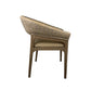 RICCO HAMPTONS CHAIR DINING CHAIR ARMCHAIR SMOKE GREY WASH RATTAN SOREL LEGS - MyChocolateWood
