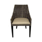 JENALLI HAMPTONS RATTAN OUTDOORS DINING CHAIR MOCHA