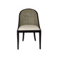 SOUTHAMPTON HAMPTONS RATTAN DINING CHAIR/ LOUNGE CHAIR IN BLACK SHADOW