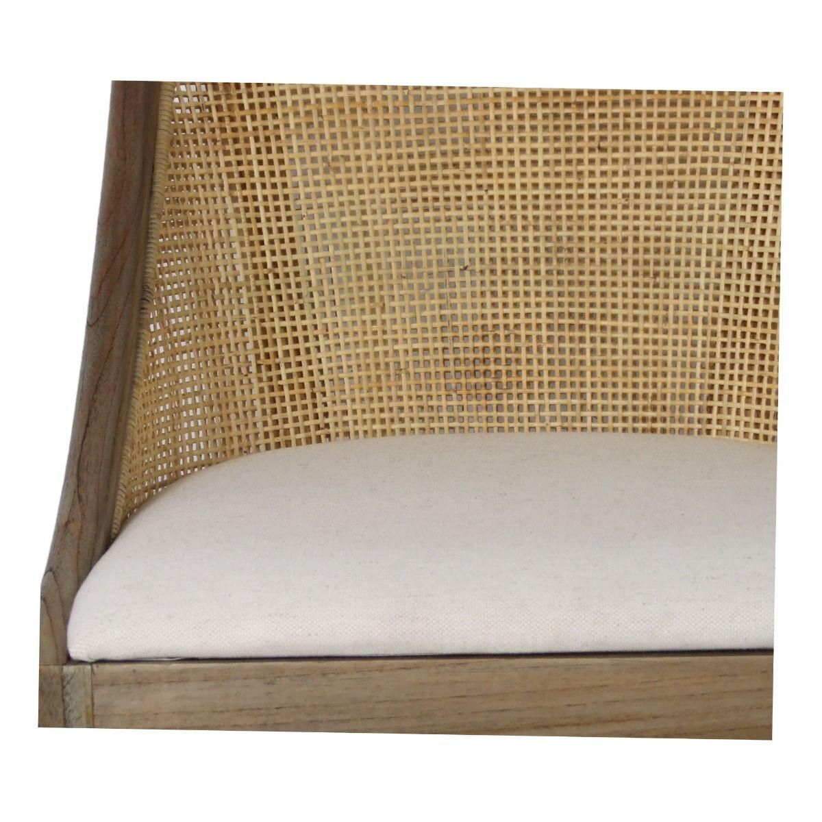 SOUTHAMPTON SOLID MINDI WOOD HAMPTONS RATTAN DINING CHAIR/ LOUNGE CHAIR IN NATURAL