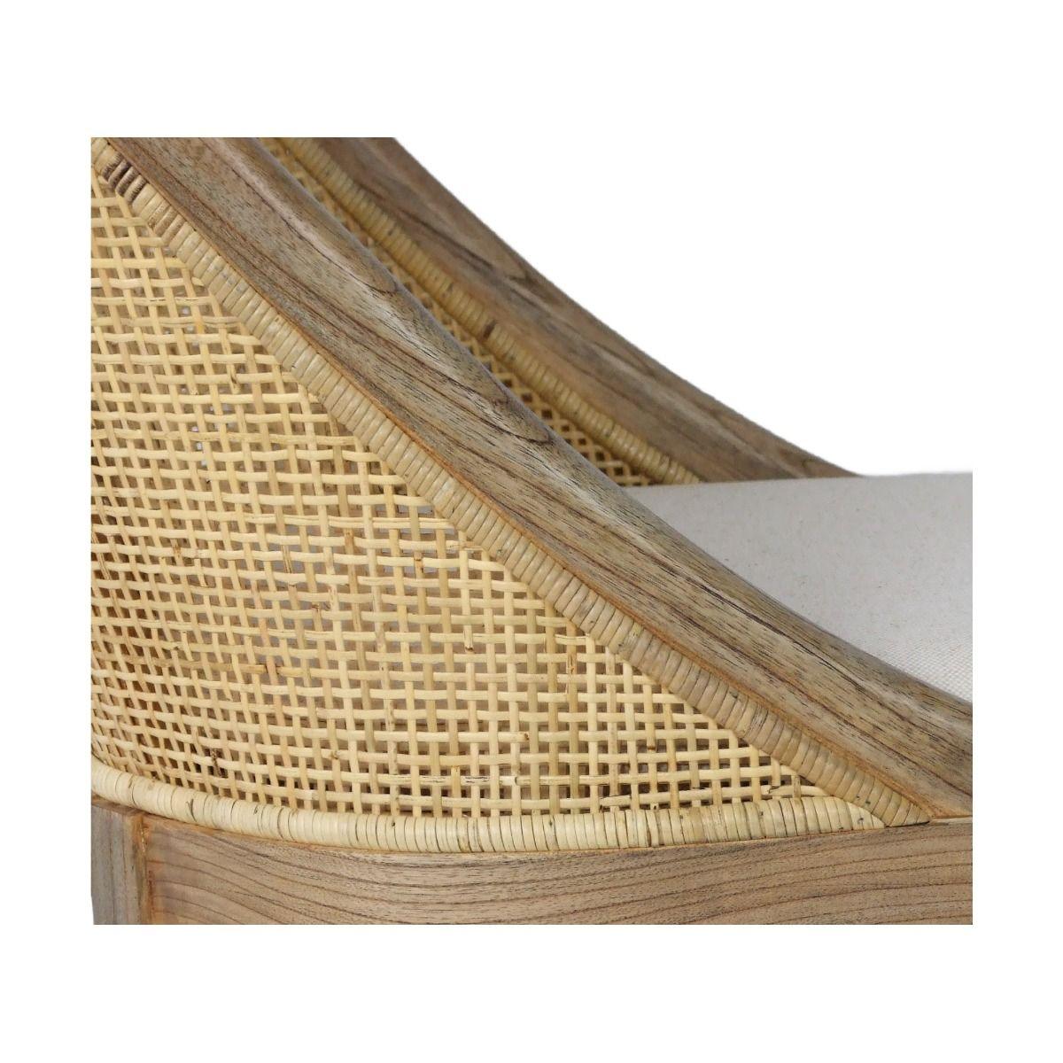 SOUTHAMPTON SOLID MINDI WOOD HAMPTONS RATTAN DINING CHAIR/ LOUNGE CHAIR IN NATURAL