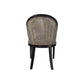 SOUTHAMPTON HAMPTONS SOLID MINDI WOOD/ RATTAN DINING CHAIR/ LOUNGE CHAIR IN SMOKED GREYWASH