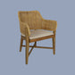 CLERMONTSOLID MINDI WOOD HAMPTONS STYLE DINING CHAIR NATURAL - MyChocolateWood