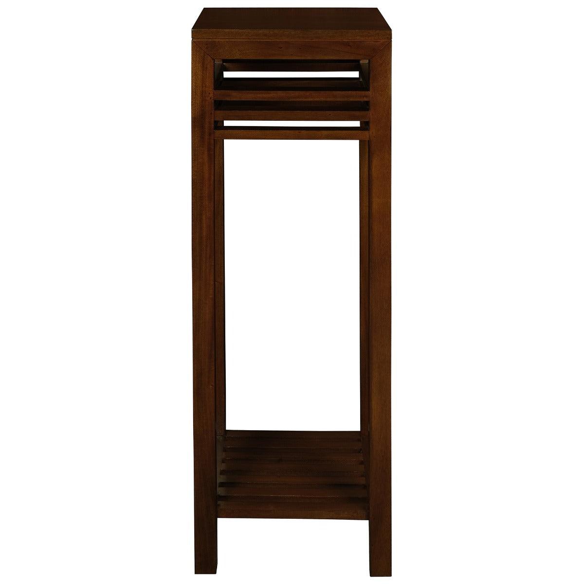 EBONY SOLID MAHOGANY TIMBER PLANT STAND - MAHOGANY