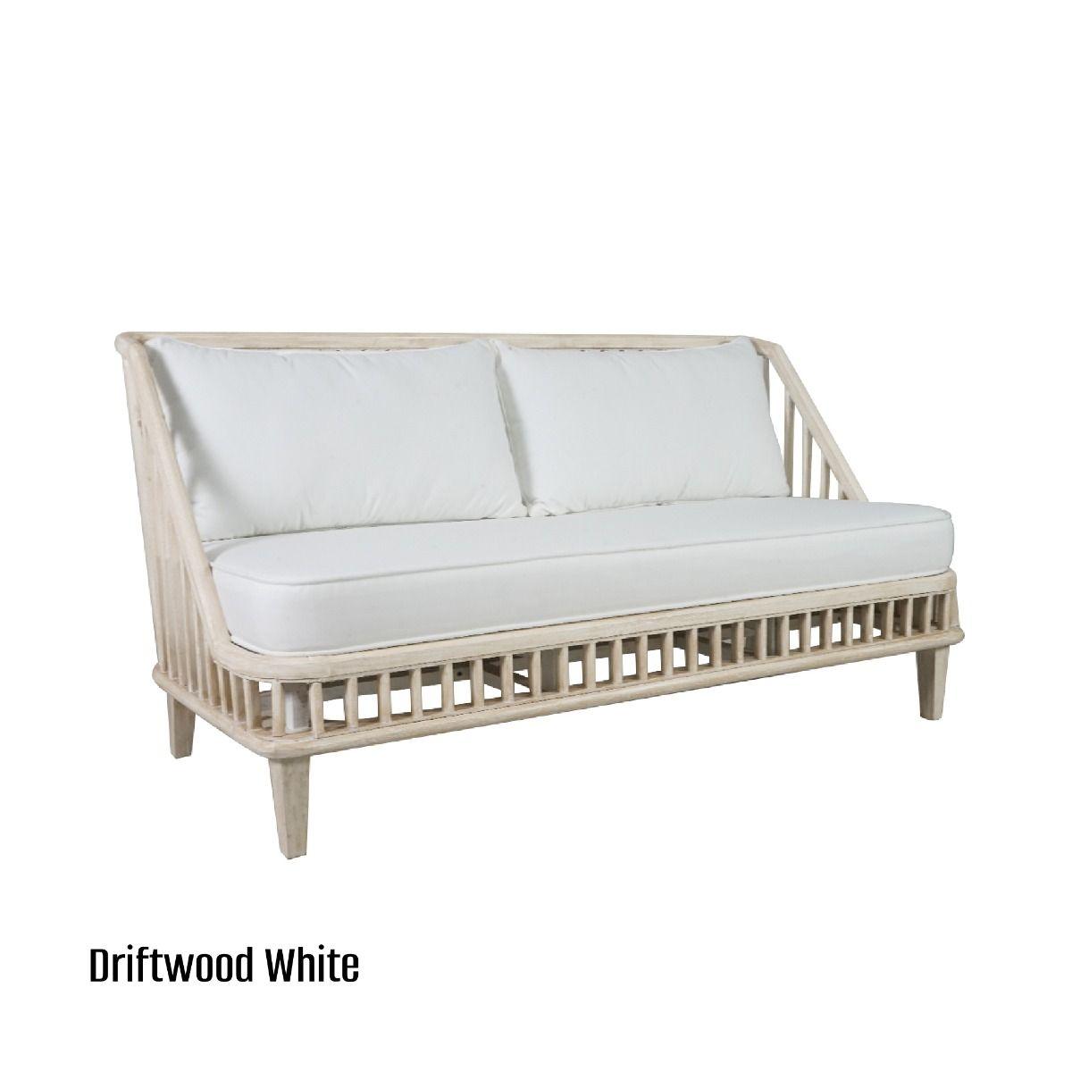 MARLEY MANGO WOOD 2.5-SEATER SOFA IN WHITE DRIFTWOOD