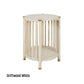 MARLEY ROUND MANGO WOOD SIDE TABLE WHITE DRIFTWOOD - MyChocolateWood