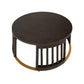 MARLEY ROUND MANGO WOOD COFFEE TABLE WALNUT - MyChocolateWood
