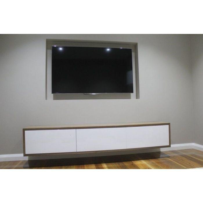 AGNES SOLID SPOTTED GUM TV/ENTERTAINMENT UNIT  -  CUSTOM MADE