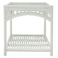 DENIZE WHITE RATTAN SIDE TABLE/LAMP TABLE - MyChocolateWood