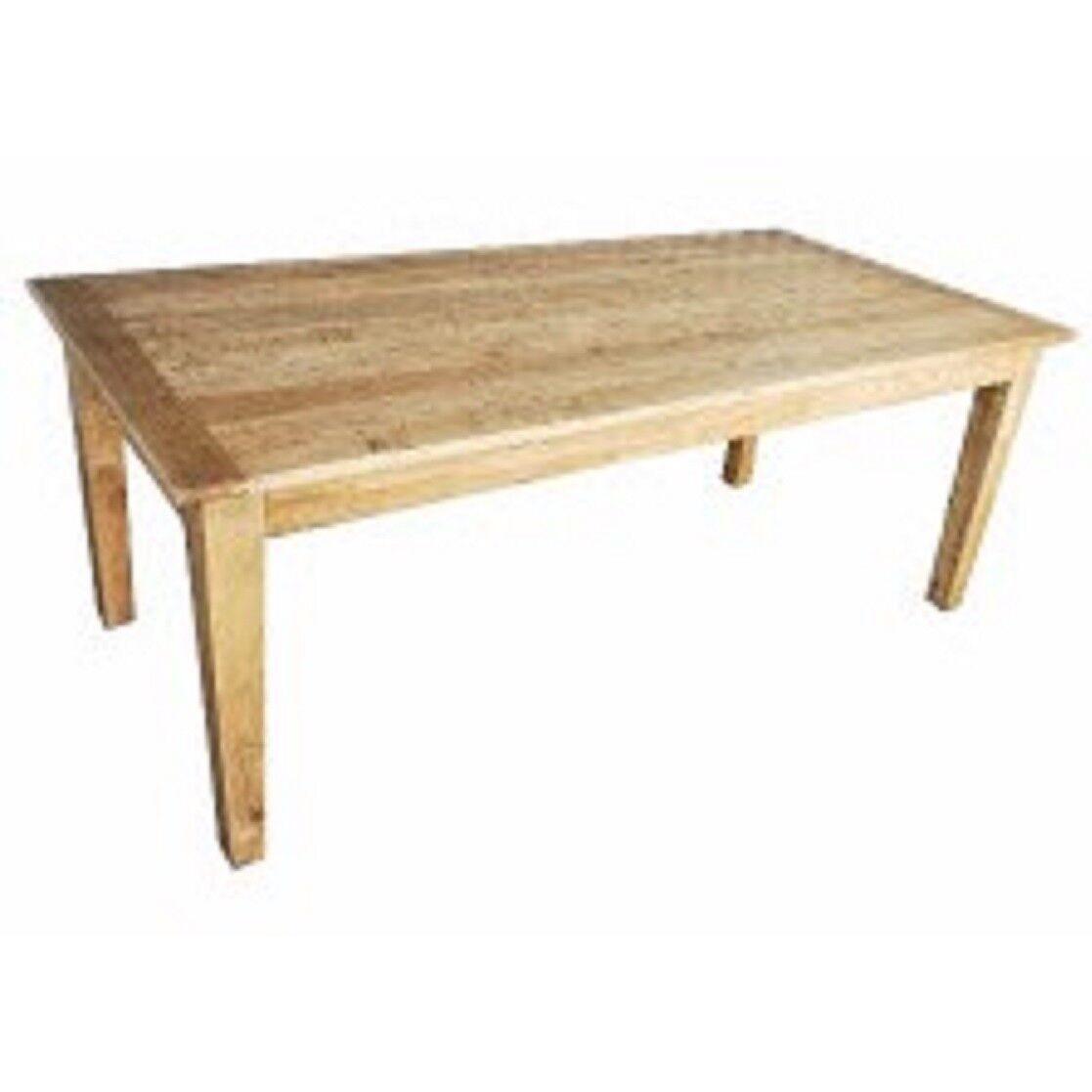 TARA OAK DINING TABLE OAK WOOD TIMBER 200CMS.