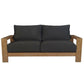 ALANYA OUTDOOR DINING CHAIR NATURAL EUCALYPTUS TIMBER LEGS BLACK ROPE/CHARCOAL - MyChocolateWood