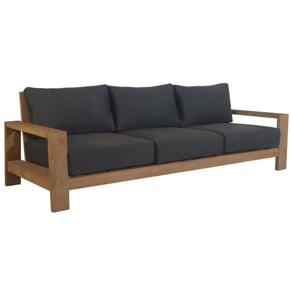 ALANYA OUTDOOR DINING CHAIR NATURAL EUCALYPTUS TIMBER LEGS BLACK ROPE/CHARCOAL