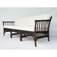 EVA RATTAN RECTANGULAR COFFEE TABLE - GLASS TOP - DARK BROWN