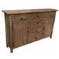 KLOWI RUSTIC CABINET STORAGE CUPBOARD SIDEBOARD BUFFET RECYCLED ELM 130CM - MyChocolateWood