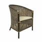 CAMINO RATTAN & MANGO TUB CHAIR ARMCHAIR LOUNGE CHAIR EASY CHAIR BLACK SHADOW - MyChocolateWood