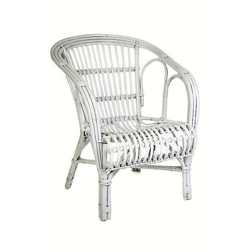 NZ SOLID WHITE RATTAN LOUNGE CHAIR ACCENT CHAIR/ ARMCHAIR /EASY CHAIR