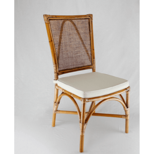 CHELSEA HAMPTONS RATTAN DINING CHAIR IN ANTIQUE BORWN