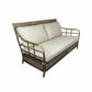 CAMINO RATTAN & MANGO 2.5-SEATER SOFA COUCH BLACK SHADOW W/ BELIZE TAUPE FABRIC - MyChocolateWood