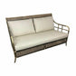 CAMINO RATTAN & MANGO 2.5-SEATER SOFA COUCH BLACK SHADOW W/ BELIZE TAUPE FABRIC - MyChocolateWood