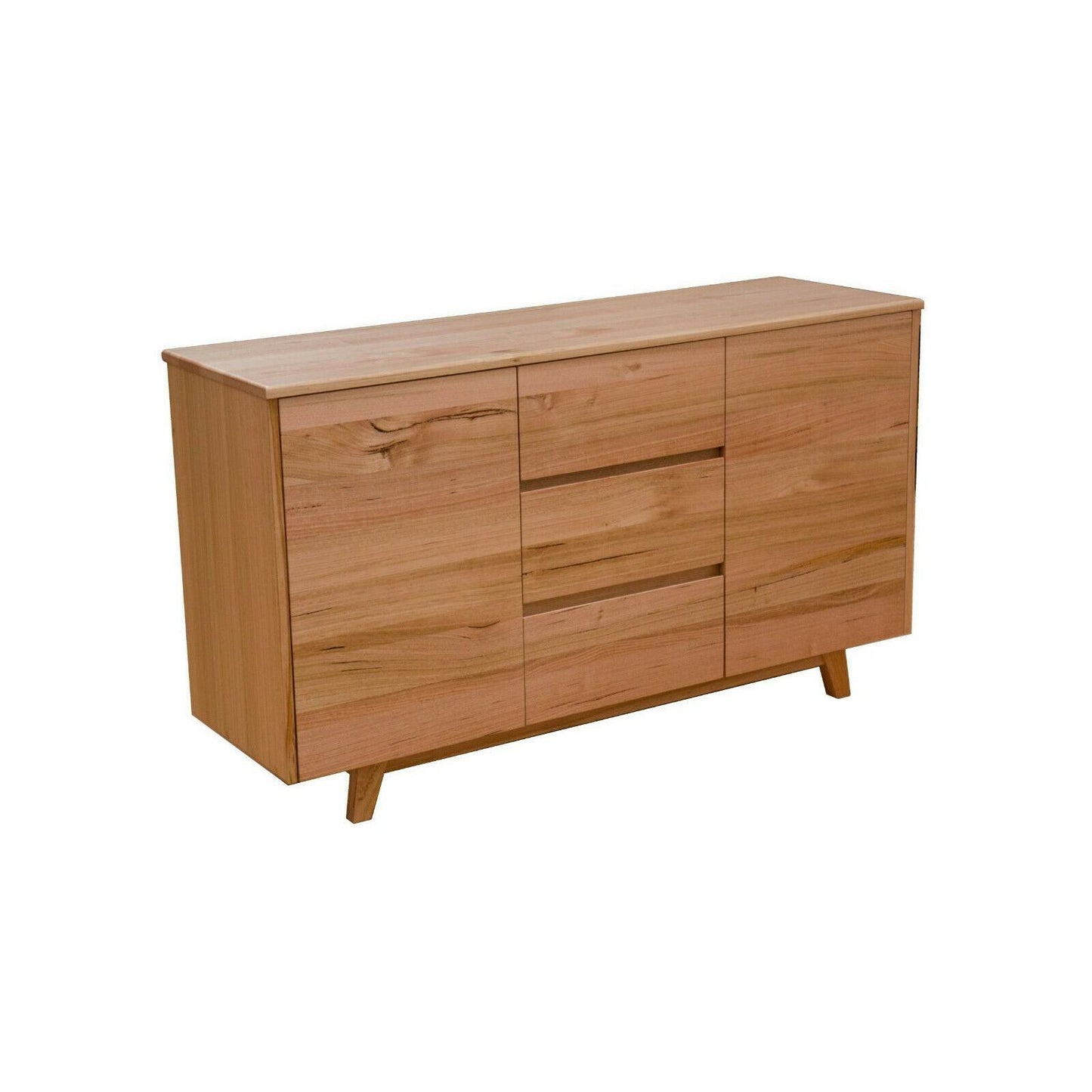 LIA BUFFET/SIDEBOARD IN TASSIE OAK CLEAR LACQUER 2 DOORS 3 DRAWERS