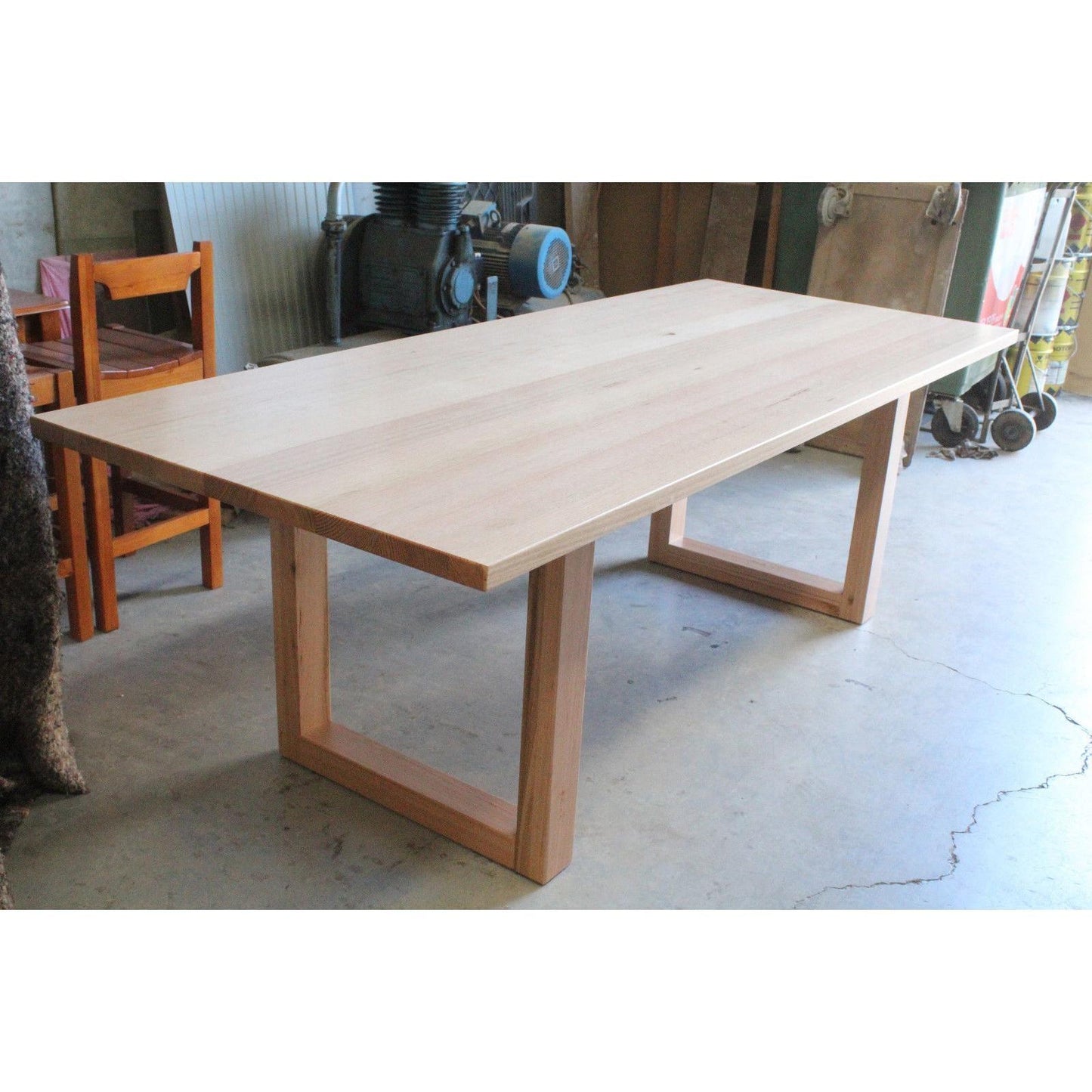 NELL 8 SEATER DINING TABLE - SOLID TASSIE OAK HARDWOOD TIMBER - LOCALLY MADE